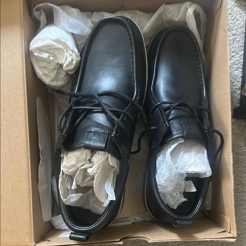 Coach Black Chukka Boots Leather